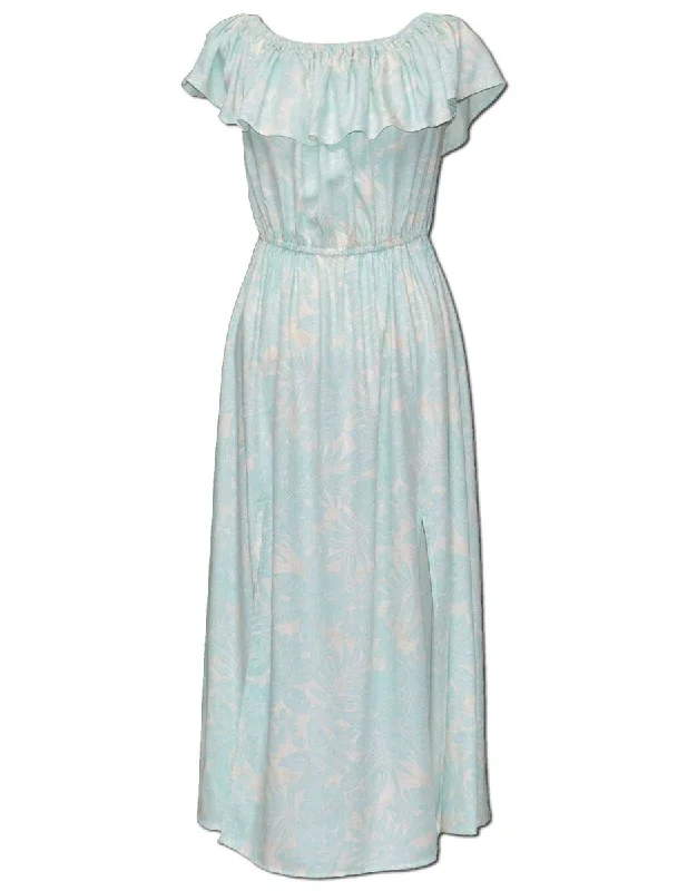 Maxi - length midi dress with a flowing silhouetteAnkle Length Dress Off Shoulder Kohala Forest Maxi - length midi dress with a flowing silhouetteAnkle Length Dress Off Shoulder Kohala Forest