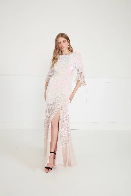 Celebrity - endorsed midi dress popularized by famous personalitiesCelestial Dress - Iridescent Lilac Celebrity - endorsed midi dress popularized by famous personalitiesCelestial Dress - Iridescent Lilac