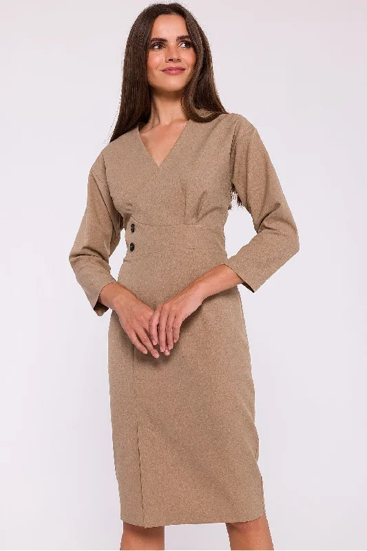 Designer - brand midi dress with a high - end labelStylove Tailored Wrap Midi Dress Designer - brand midi dress with a high - end labelStylove Tailored Wrap Midi Dress