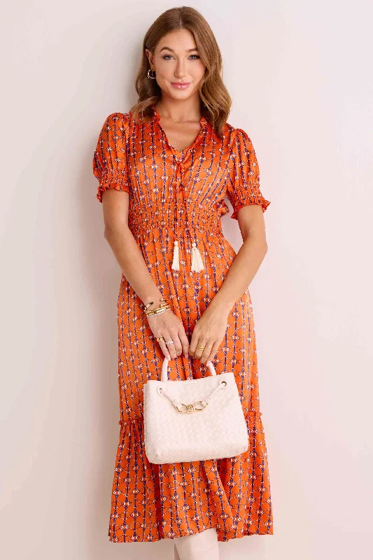 Polka - dot midi dress for a cute and retro lookDoreen Dress
