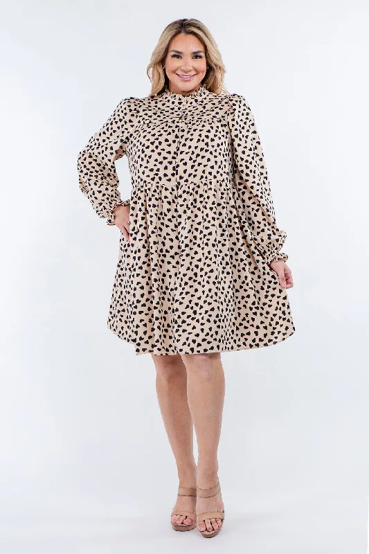 toddler mini dressesDotted Button Detail Mini Dress