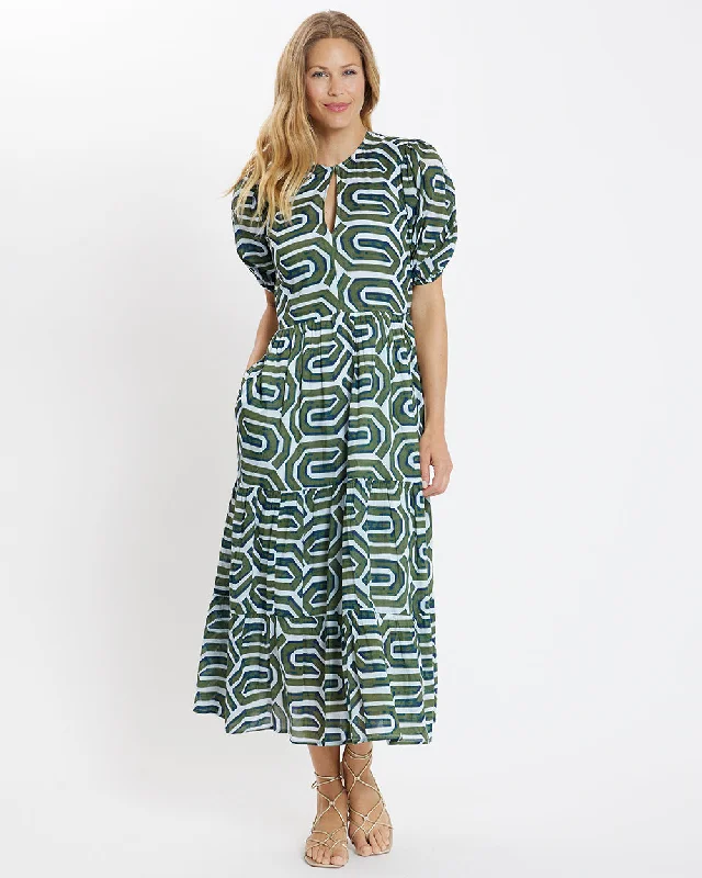 Halter - neck midi dress for a modern and stylish lookJordana Dress - Cotton Voile Halter - neck midi dress for a modern and stylish lookJordana Dress - Cotton Voile