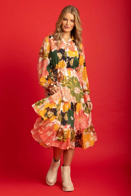 70s - inspired bohemian midi dress with a free - spirited lookLana Shirt Dress