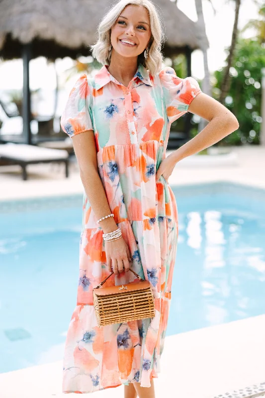 70s - inspired bohemian midi dress with a free - spirited lookNeed You More Green Abstract Floral Midi Dress 70s - inspired bohemian midi dress with a free - spirited lookNeed You More Green Abstract Floral Midi Dress