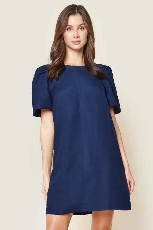 stripe mini dressesOnce Upon A Time Volume Sleeve Mini Dress