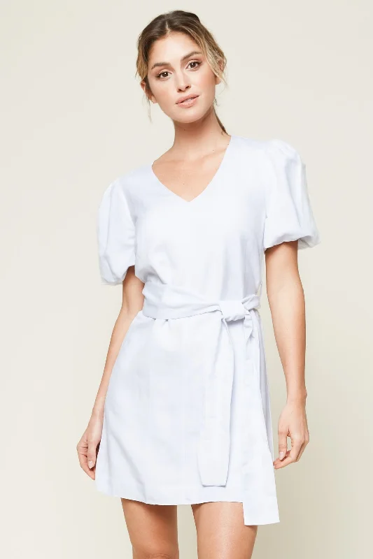 adjustable strap mini dressesPerfect Moment Puff Sleeve Mini Dress