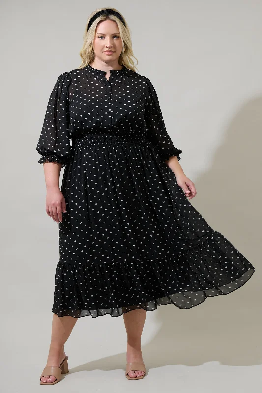 Midi dress for a photoshoot to create a stylish and memorable lookRosaly Bow Irene Smocked Midi Dress Curve Midi dress for a photoshoot to create a stylish and memorable lookRosaly Bow Irene Smocked Midi Dress Curve