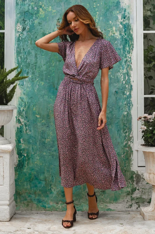 Cut - out midi dress for a daring and edgy lookSamara Convertible Midi Dress