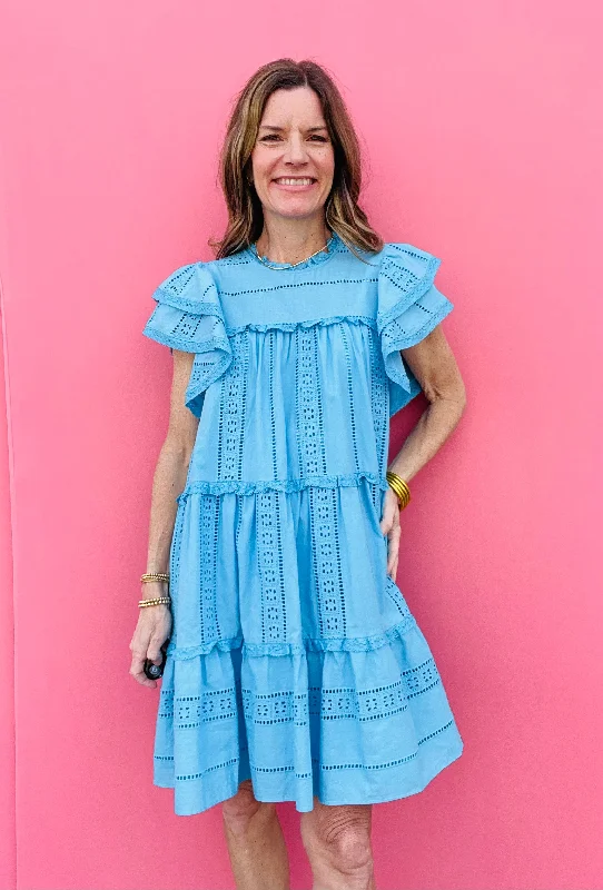 evening mini dressesSky Mini Eyelet