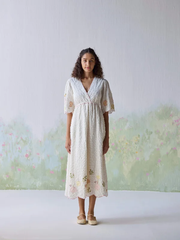 Midi dress for a business - casual setting when paired with a blazerSummer Lullaby Wrap Dress Midi dress for a business - casual setting when paired with a blazerSummer Lullaby Wrap Dress