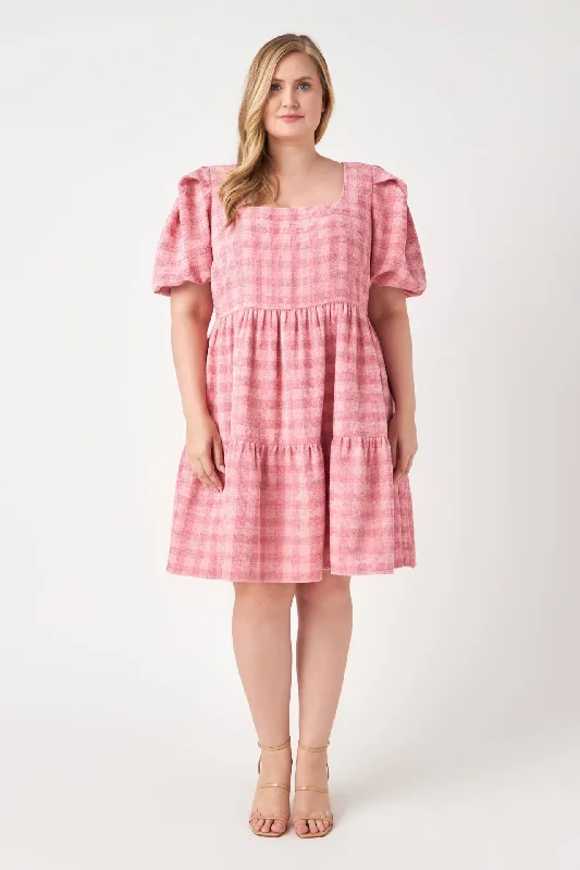 punk mini dressesTweed Babydoll Dress