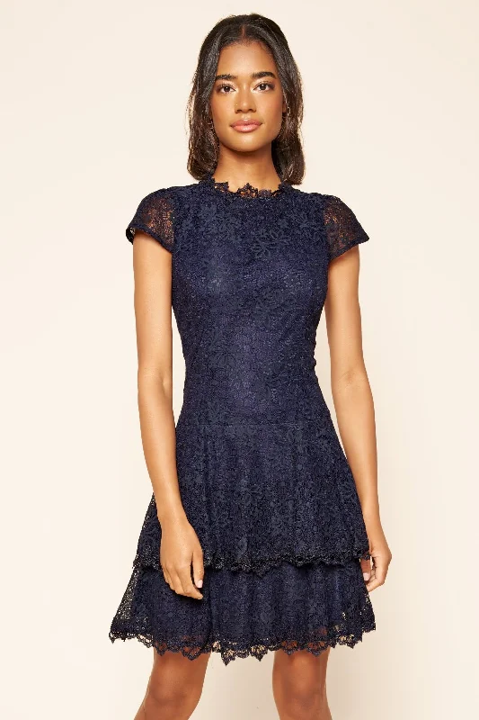 Halloween mini dressesUltimate Love Short Sleeve Lace Skater Dress